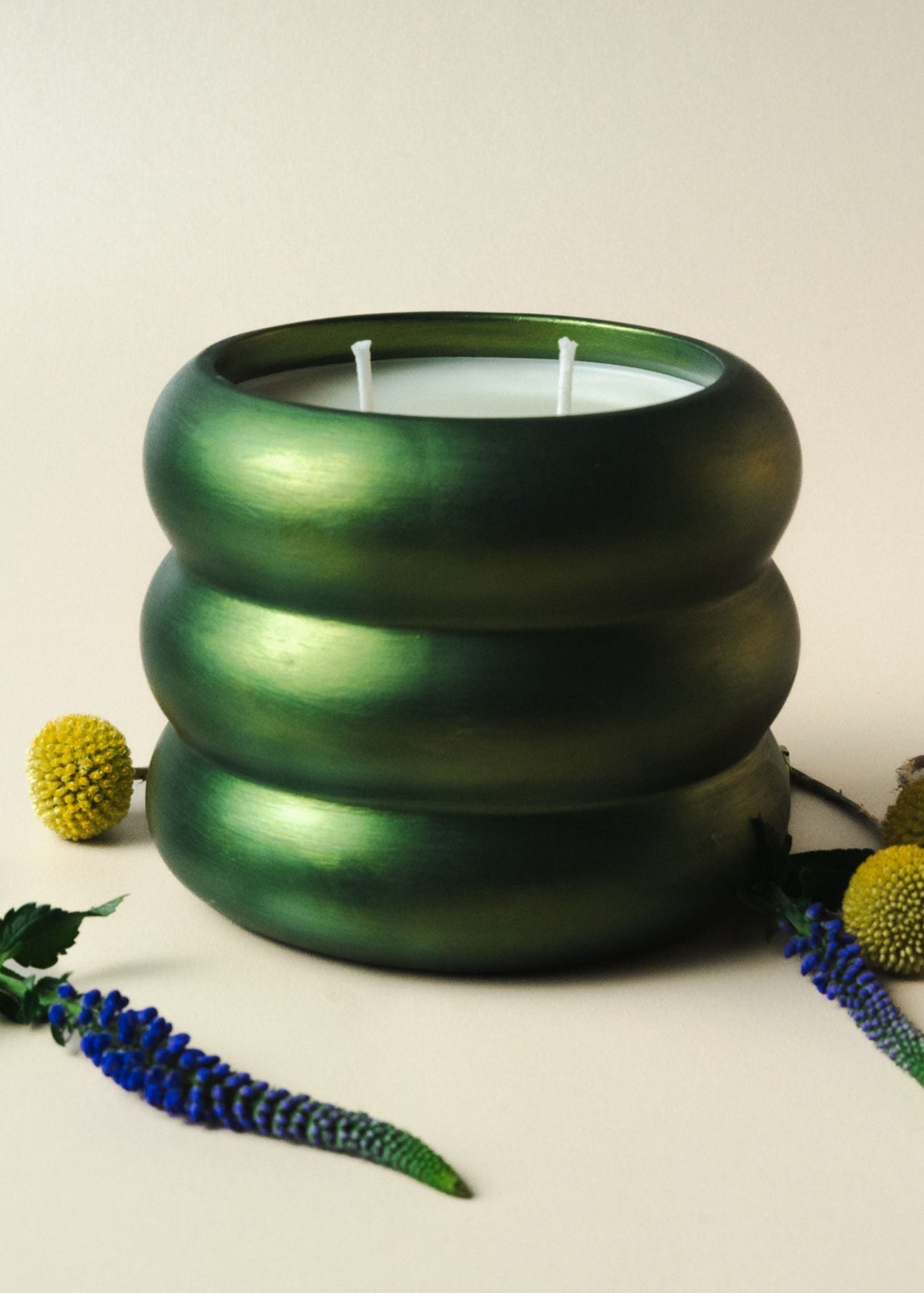 Vela Nube, aroma Lychee, color verde metalizado.